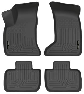 Weatherbeater Front & 2nd Seat Floor Liners For 2011-2023 300/Charger AWD Husky Liners