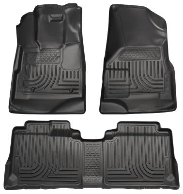 Weatherbeater Front & 2nd Seat Floor Liners For 2010-2016 SRX Husky Liners