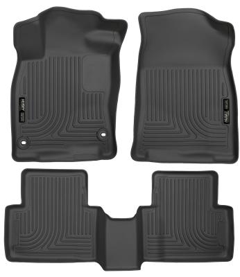 Weatherbeater Front & 2nd Seat Floor Liners For 2016-2021 Civic/Insight Husky Liners