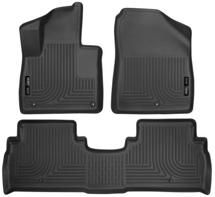 Weatherbeater Front & 2nd Seat Floor Liners For 2016-2020 Sorento Husky Liners