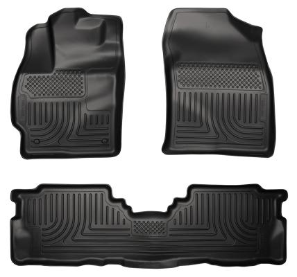 Weatherbeater Front & 2nd Seat Floor Liners For 2012-2017 Prius V Husky Liners