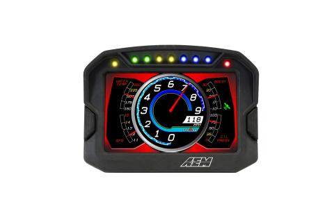 CD-5LG Carbon Logging Display with Internal GPS 5-inch diagonal screen, carbon fiber composite enclosure, GPS antenna and wiring harness included AEM Electronics