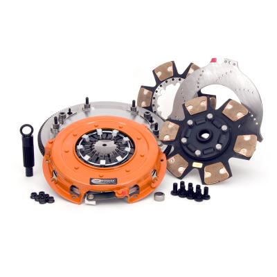 Extreme Multi-Disc Clutch and Flywheel Kit 55.80 lbs 152 Tooth Gear 0 in/oz Internally Balanced 8 Bolt Crank 1600 ft/lbs Capacity 10.4 Inch Diameter 26-Spline Fits Dodge Viper 8.0L Centerforce DYAD XDS 10.4