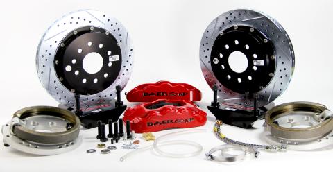 Brake System 14 Inch Rear Pro+ w/Park Brake Black 64-72 GM A Body BAER Brakes