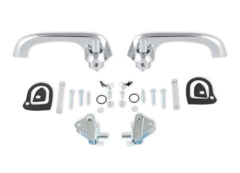 1964-1966 Ford Mustang Exterior Door Handle Kit Chrome Show Quality Scott Drake