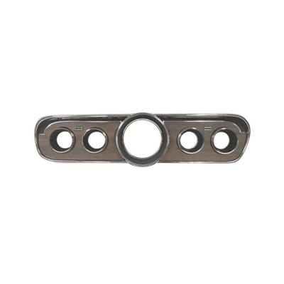 1965-1966 Ford Mustang Instrument Bezel (Woodgrain Metal) Scott Drake