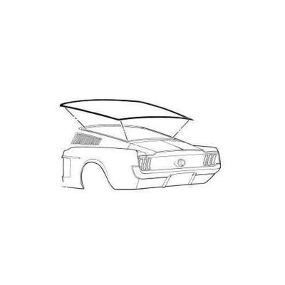 67-68 Ford Mustang Fastback Rear Window Seal Scott Drake