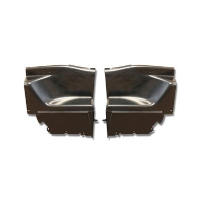 69-70 Ford Mustang Fastback Interior 1/4 Panels ABS Black Plastic Scott Drake