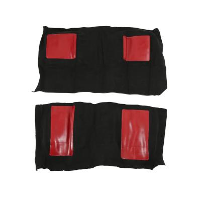 1969-1969 Ford Mustang Mach 1 Carpet Kit (Black with Red Inserts) Scott Drake
