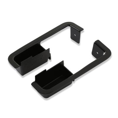 1970-1970 Ford Mustang Deluxe Metal Door Cups (Black, Pair) Scott Drake