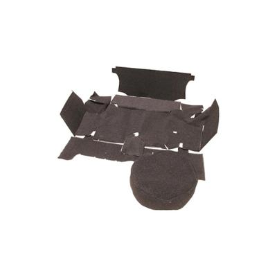 1967-1968 Ford Mustang Trunk Carpet Kit (Coupe, Black) Scott Drake
