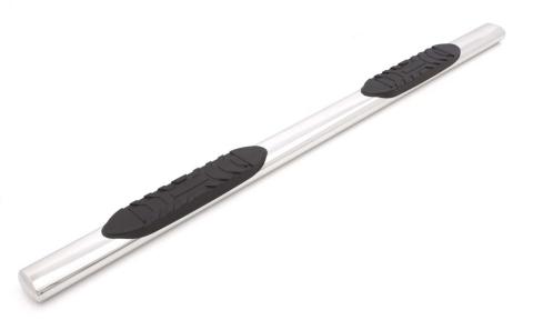 5 Inch Oval Straight Nerf Bars Polished Stainless 2019-2026 Silverado/Sierra 1500/2500/3500 Double Cab Lund