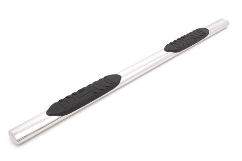 5 Inch Oval Straight Nerf Bars Polished Stainless 2005-2022 Toyota Tacoma Double Cab Lund