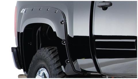 Black Cutout Style Smooth Finish Rear Fender Flares For 1973-1980 Blazer 1973-1991 Jimmy 1973-1987 GMC C1500 1975-1980 K10/K20 Suburban 1975-1978 C15, R20/C25 Suburban Bushwacker