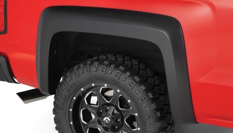 Black Extendafender Style Smooth Finish Rear Fender Flares For 1981-1991 Blazer 1987 Chevrolet R20 Bushwacker
