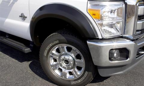 Extra Wide Style Fender Flare Set Front and Rear, Textured, 4-Piece Set 2014-2015 Sierra 1500 Fleetside Lund