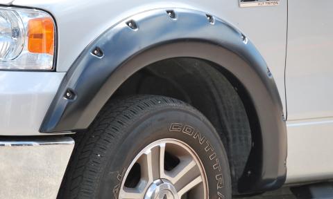 Rivet Style Fender Flare Set Front and Rear, Textured, 4-Piece Set 2019-2022 Ford Ranger 61.0 Bed Lund