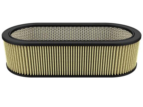 Magnum Flow Round Racing Air Filter w/ Pro Guard 7 Media 18-1/8 Inch L x 7-1/4 Inch W x 5 Inch H w/ Expanded Metal aFe Power