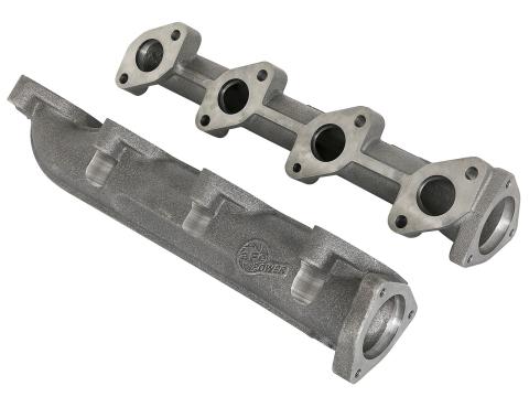 BladeRunner Ported Ductile Iron Exhaust Manifold Ford Diesel Trucks 08-10 V8-6.4L (td) aFe Power