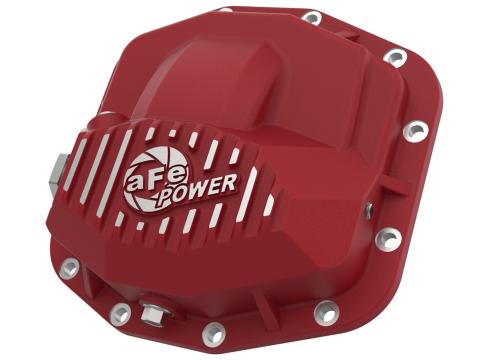Pro Series Front Differential Cover Red Jeep Wrangler (Jl) 18-23/ Gladiator (Jt) 20-23 (Dana M210) aFe Power