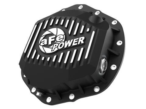 Pro Series Rear Differential Cover Black w/ Machined Fins GM Trucks 20-23 V8-6.6L (Aam 11.5/12.0-14) aFe Power