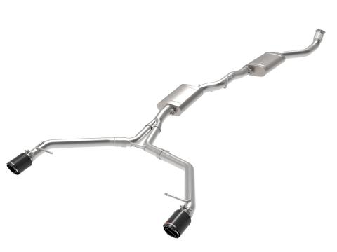 Mach Force-Xp 3 to 2-1/2 Inch Stainless Steel Cat-Back Exhaust w/ Carbon Tip Audi allroad 13-16 L4-2.0L (t) aFe Power