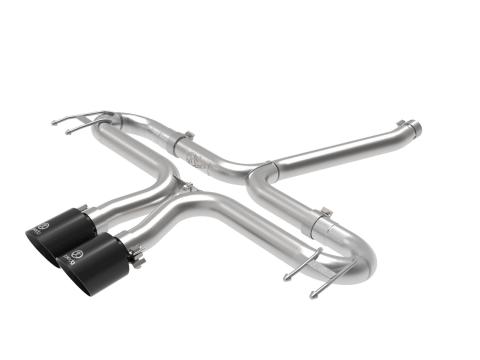Takeda 2-1/2 Inch 304 Stainless Steel Axle-Back Exhaust System w/ Black Tips Honda Civic Sport 17-21 L4-1.5L (t) aFe Power