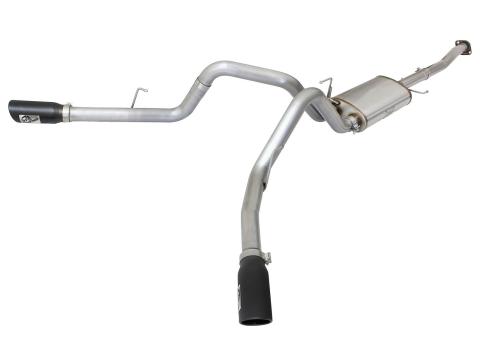 Mach Force-Xp 3 Inch 409 Stainless Steel Cat-Back Exhaust System w/Black Tip Ford F-150 15-20 V8-5.0L aFe Power