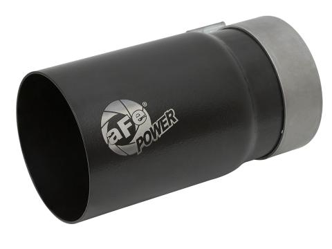 Mach Force-Xp Stainless Steel Clamp-on Exhaust Tip Black Right Side Exit 3-1/2 Inch Inlet x 4 Inch Outlet x 7 Inch L aFe Power