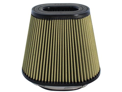 Magnum Force Intake Replacement Air Filter w/ Pro Guard 7 Media (5-1/4x7) Inch F x (6-3/8x10) Inch B x (4-1/2x6-3/4) Inch T (Inverted) x 8 Inch H aFe Power