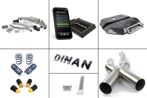 F9x X3M/X4M Experience Package (E1) Dinan Pcu / Closed Intake / Black Exhaust / X-Pipe / Springs + Bumpstops / ZF8 Pedal Pads Dinan