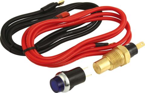 Warning Light Kit Legend, Water Temperature, 235 Degree F QuickCar Racing Products