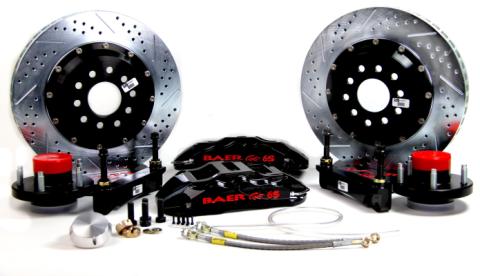 Brake System 14 Inch Front Extreme+ Black 57-68 Ford Fullsize Car BAER Brakes