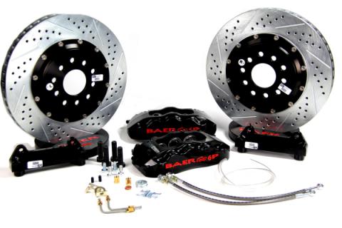 Brake System 14 Inch Rear Pro+ w/Park Brake Black 04-06 Pontiac GTO BAER Brakes