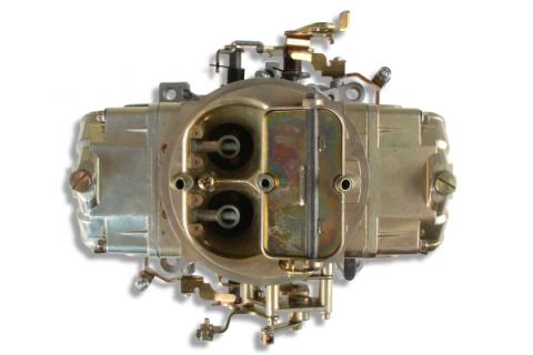 Double Pumper Carburetor 600 CFM 4150 Mechanical Secondaries Gold Dichromate Gasoline Holley