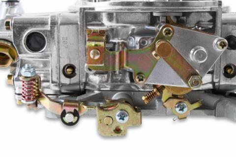 Double Pumper Carburetor 600 CFM 4150 Mechanical Secondaries Shiny Gasoline Holley