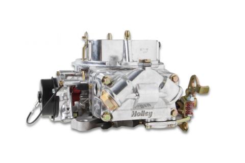 Aluminum Double Pumper Carburetor 650 CFM 4150 Mechanical Secondaries Shiny Gasoline Holley