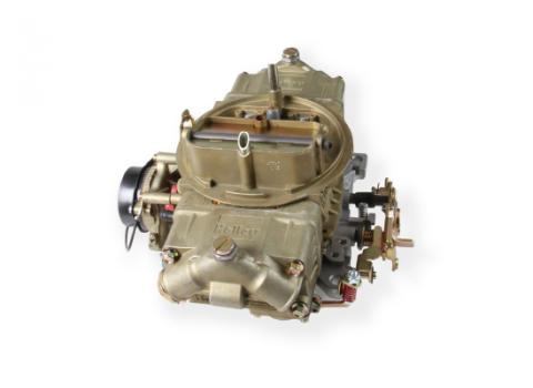 Classic Double Pumper Carburetor 750 CFM 4150 Mechanical Secondaries Gold Dichromate Gasoline Holley