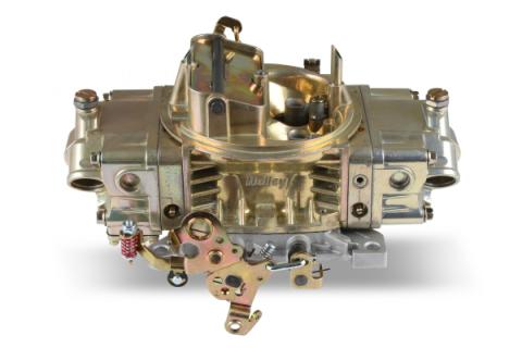 Double Pumper Carburetor 850 CFM 4150 Mechanical Secondaries Gold Dichromate Gasoline Holley