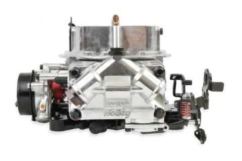 Ultra Double Pumper Carburetor 750 CFM 4150 Mechanical Secondaries Billet Color Black Shiny Gasoline Holley