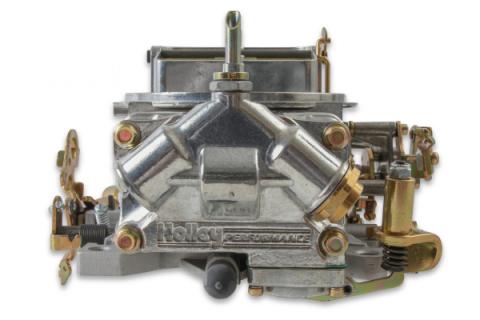 Supercharger Double Pumper Carburetor Draw-Thru 750 CFM 4150 Mechanical Secondaries Shiny Gasoline Holley