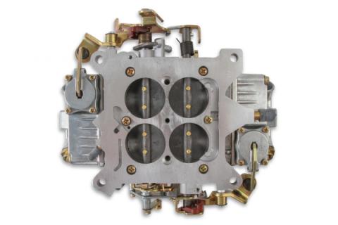 Supercharger Double Pumper Carburetor Draw-Thru 750 CFM 4150 Mechanical Secondaries Shiny Gasoline Holley