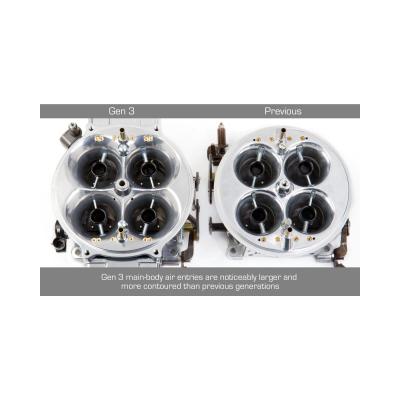 Gen 3 Ultra Dominator Carburetor 1250 CFM 4500 Mechanical Secondaries Shiny Gasoline Holley