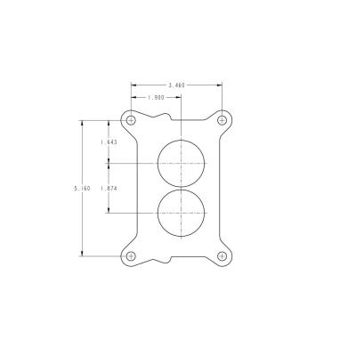 Marine Avenger Carburetor 500 CFM 2300 Hard Core Gray Gasoline Holley