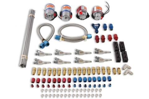 Custom Nitrous Plumbing Kit Pro Fogger Custom Nitrous Plumbing Kit Includes Soft Plume Nozzles Pro Race Nitrous &amp; Cheater Fuel Solenoids NOS