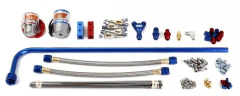 Pro Race Fogger Professional Nitrous System -4 Cylinder,Soft Plume Nozzles Pro Race Fogger Professional Nitrous System W/Stainless Soft Plume Nozzles Without Bottle NOS