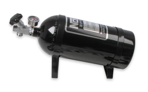 Powershot Wet Nitrous System For 4150 4-Barrel Carburetor Black Fits Holley 4150 And Carter Afb (Late) Fixed 125 Hp Includes Black 10 Lb Bottle NOS