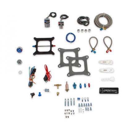 Sniper Wet Nitrous Plate Kit 4150 Square Bore Adjustable From 150-250 Horsepower Includes 10 Lb Sniper Orange Bottle And Installation Items NOS