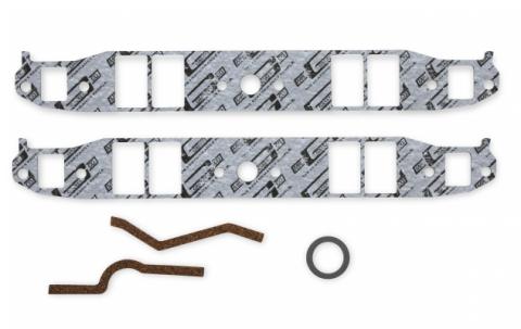Performance Intake Manifold Gaskets .125 Inch Thick Fits 1955-1991 Chevrolet 262-400 Small Block Small Modified Port &amp; bolt locations. 1.31 Inch x 2.13 Inch Mr Gasket