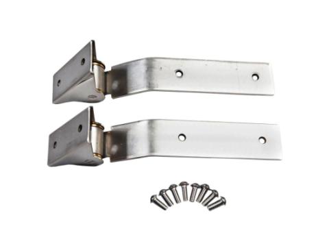 Tailgate Hinge Kit Stainless Steel 87-95 Jeep Wrangler YJ Rugged Ridge
